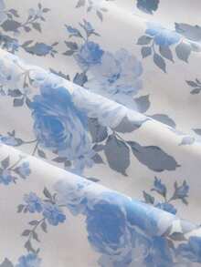 MOD Ditsy Floral Print Midi Dress For Tea - Purple - View 10