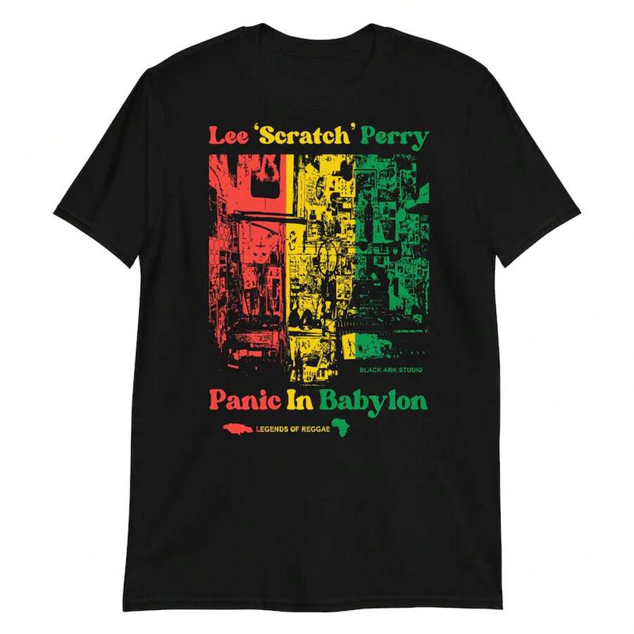 Perry | Pánico en Babilonia | Camiseta unisex de manga corta - Negro - Ver 1