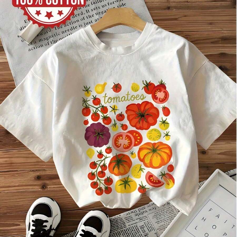 Women's T-Shirt With Minimalist Bear Design And Text - 白色 - 查看 1
