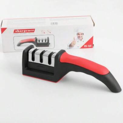 3-Stage Rapid Knife Sharpener With Non-Slip Base, Multifunctional Kitchen Knife Accessories And Tools, Housewarming Gift