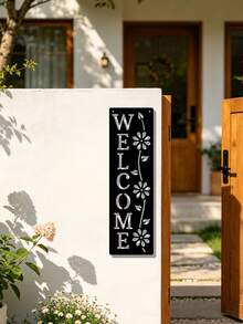 2D Flat Welcome Sign, Welcome Themed Decor, Suitable For Door, Wall, Home, Room, Farmhouse, Street, Shop, Garage, Bar, Garden, Cafe Decoration - A - View 5