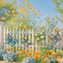 Creative New Acrylic Butterfly Home & Outdoor Wall Hanging Decor Crafts - Multicolor - View 6