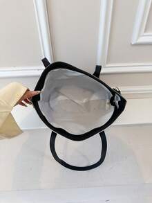 Large Capacity Handbag For Women, New Arrival Minimalist Commuting Shoulder Tote Bag - Multicolor - View 4