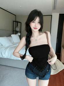 Women Tops - Black - View 2