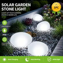 Lámpara decorativa inalámbrica de bola de piedra solar, luz ambiente para interior y exterior para jardín, patio y mesa - Lámpara solar de piedra - Ver 1