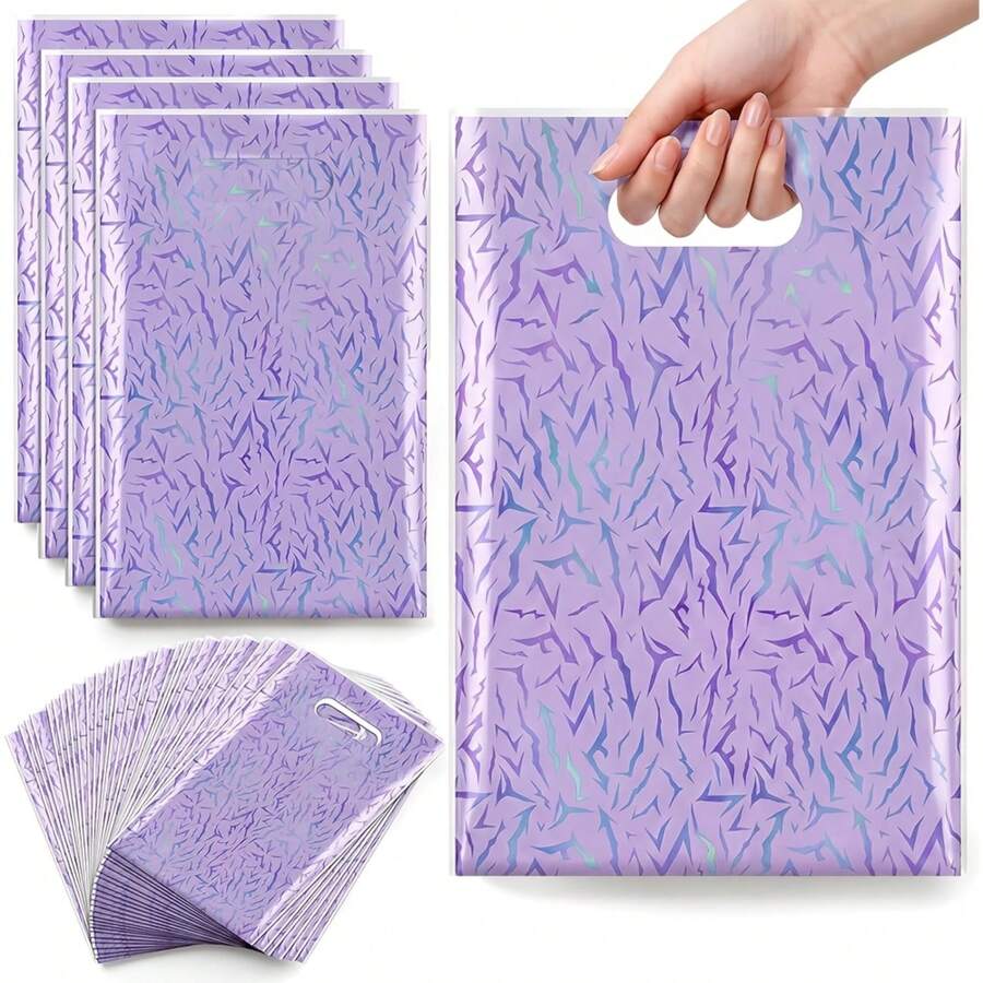 10/30/50pcs KPOP Purple Party Gift Bags,Purple Pink Gift Packing Bags,Suitable For Singer Birthday Party Decor,Gift Bags - View 1