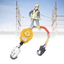 9.8ft Self-Retracting Lifeline Fall Arrest Protection, Retractable Lanyard, 150kg Capacity - 黃色 - 查看 8