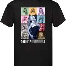 Sabrina ERAS Style T-Shirt Carpenter Merchandise Fan Tee Unisex - Negro - Ver 1