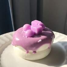 Squishy 仿真草莓蛋糕舒芙蕾可愛捏捏玩具，食物玩偶屋手工壓力緩解慢回彈玩具，仿真舒芙蕾系列多款可選，水果草莓舒芙蕾蛋糕 - 彩色 - 查看 6