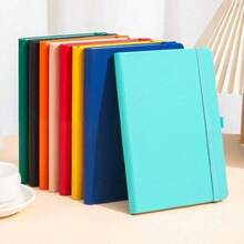 Set di quaderni rilegati in copertina rigida A5/A7 - Copertina in pelle PU, 200 pagine/100 pagine, adatto per scuola, università, lavoro, viaggio - Quaderno a righe, comodo per prendere appunti - Quaderno A5 - Visualizzare 3