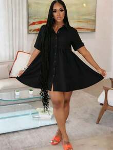 Blusa holgada de talla grande - Multicolor 3 - Ver 4