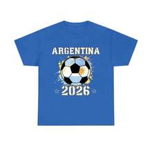 Short-Sleeved T-Shirt With The USA-Canada-Mexico World Cup Mascot Print, Clothing, T-Shirt, Short-Sleeved T-Shirt. - 藍色 - 查看 4