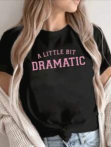 1 camiseta de manga corta, ligera y elegante, con elementos llamativos - perfecta para salidas informales en casa, en una cafetería o en la oficina - diseñada principalmente para la comodidad y el uso diario, 180g 100% algodón. - Negro - Ver 1