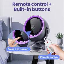 2026 New 1PC Portable Clip-On Fan With LED Light 4 Wind Speed 720° Rotation Quiet ,Portable Fan,Rechargeable Mini Desktop Fan ,3-In-1 Design For Home Office Stroller Camping Car Cooling Outdoor Use,Camping Equipment, Grey/White - Desk Fan - View 9