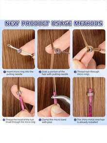 30pcs/Pack High Temperature Synthetic Hair Bundles With Gold And Silver Metallic Strands - Multicolor - View 3