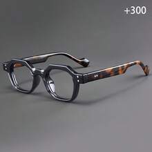 1 par de gafas de lectura retro de estilo estadounidense poligonal, montura pequeña y de moda unisex - Multicolor - Ver 7
