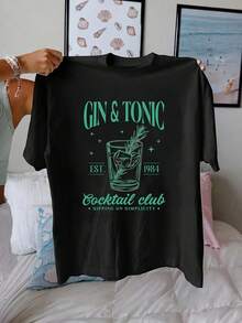 Women's Spring/Summer T-Shirt. Vintage T-Shirt For Men And Women, Established In 1984 - Crew Neck, Short Sleeve, Casual Shirt With 80s Vintage Print. | Comfortable Outfit For Parties, Suitable For Social Gatherings And Everyday Wear (Black). Create Everyday Looks That Make You Look Slimmer. - 黑色 - 查看 1