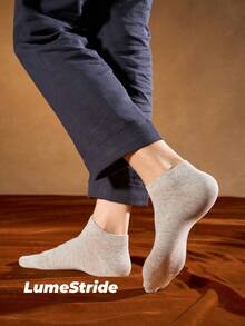 Calcetines de tripulación para hombre | Negocios & Uso diario | Calcetines de vestir versátiles | Algodón cómodo | Estilo que combina con todo - Gris Claro - Ver 2