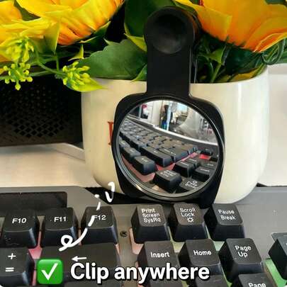 1pc Anti-Peeping Mini Desktop Rearview Mirror, Full View Rearview Mirror For Office To Discreetly Observe Colleagues And Superiors