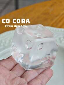 [Squishy] Glacier Jumbo Clear Cheese Squishy Toy - Suitable For Daily Office, Study Or As A Gift, Birthday, Halloween, Christmas, Holiday Party Pranks, Office And Student Stress Relief And Fun, Suitable For Party Gifts Of All Ages - 彩色 - 查看 10