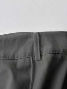 Pantalones blancos casuales/de trabajo para mujer - Gris Oscuro - Ver 3