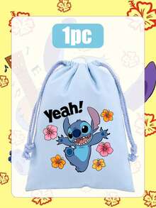 Túi dây rút màu vàng in hình Lilo & Stitch của Disney, nổi bật với hình ảnh Stitch đáng yêu đang úp mặt và chữ màu đỏ đậm. Được làm từ vải canvas mềm mại nhưng bền chắc với dây rút bằng dây thừng dày, chiếc túi nhẹ và đa năng này lý tưởng để đựng đồ tập gym, đồ dùng du lịch hoặc các vật dụng hàng ngày, mang đến nét tinh nghịch và hoài cổ cho cuộc sống thường nhật của bạn. - Nhiều kiểu dáng - Xem 17