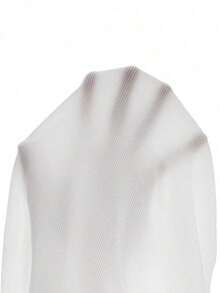 Camiseta blanca básica, casual y sencilla con cuello en V, manga corta, ajustada, con fruncido lateral, acanalada y elástica para mujeres, para el verano - Negro 2 - Ver 9