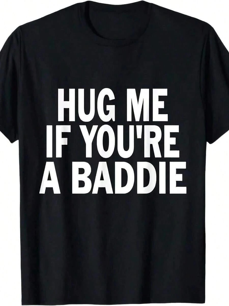 I Need A Hug If You're A Bandit, Funny T-Shirt For Men And Women, Medium Size, Black. - 黑色 - 查看 1