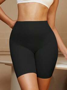 1 Piece Women's Seamless Waist Shaper, Christmas Dress Lingerie, Tummy Control And Slimming Panties, Bodysuit, Butt Enhancer Shapewear - 黑色 - 查看 8
