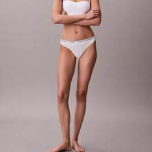 Calvin Klein Icon Logo Bikini QD5044  Thongs For Women Underwear - White - View 2