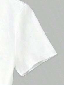 New Printed T-Shirt, 100% Cotton, Casual, Elegant And Fitted, A Popular Garment For Summer, Modern And Fashionable, High Quality, With A Perfect Fit, Comfortable, Loose And Durable Short Sleeves. - 白色 - 查看 5