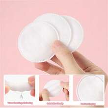 Bông tẩy trang hữu cơ nhiều lớp, thấm hút cao, hình tròn, mềm mại, tinh khiết, dùng để tẩy trang. - Hồng - Xem 4