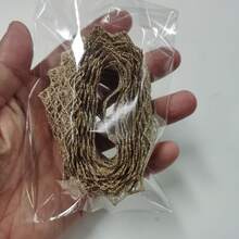 2米/卷 菱形梅花图案金色金属波西米亚风涤纶丝带，适用于服装、配饰DIY缝纫装饰、零售 - 水溶金線/雙菱形梅花 - 查看 5