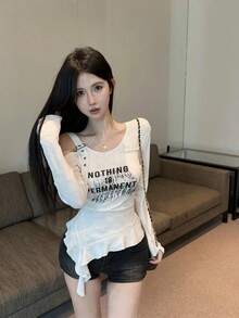 Women Tops - Grey - View 3
