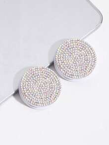 1pc Sparkling Rhinestone Phone Holder, Creative Retractable Foldable Slouchy Phone Stand Suitable For IPhone, Android Phones, Birthday, Family, Friend Gifts, Push-Pull Phone Stand, Phone Accessory - Multicolor - View 14