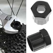 12-Spline Freewheel Removal Tool, Compatible With FR1.3 - 0.48 Inch Internal And 0.90 Inch Length - Universal Bicycle Freewheel Remover, Fits Multiple Speed Freewheels And Chainrings - Black Lock Ring - 2pcs - View 7