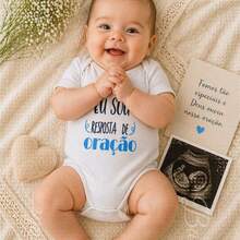 Body de Bebê Temático Resposta de Oração - Branco - Visão 7