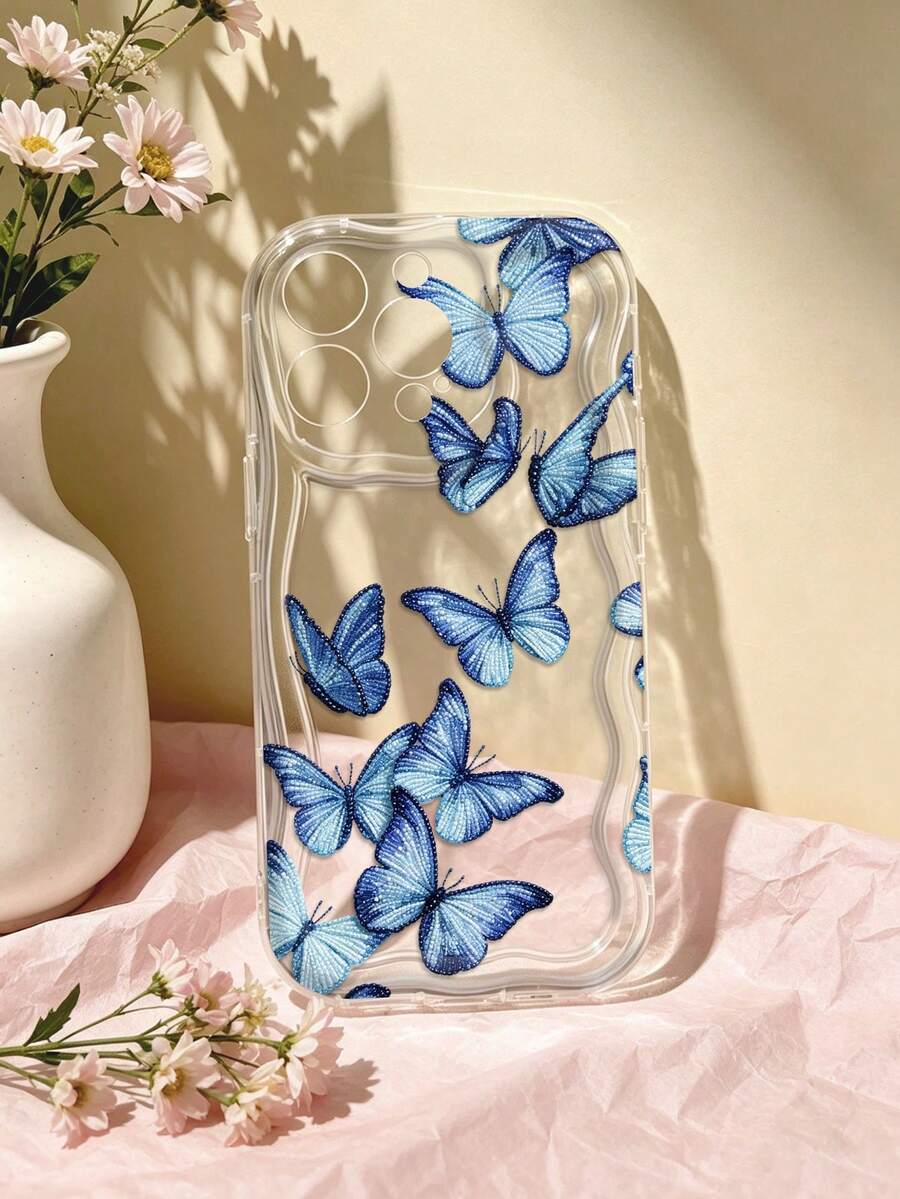蓝色蝴蝶图案印花手机壳,兼容 13/15/16/17 Pro/17/14/17/15 Pro/15 Plus/15 Pro Max/7 Plus/8 Plus/X/Xs Max/Xr/11 Pro/12 Pro/13 Pro/14 Pro/12 Mini/13 Mini/11 Pro Max/12 Pro Max/13 Pro Max/14 Pro Max/14 Plus/17 Pro Max/17 Air/6/6s Plus/7/8/16 Pro/16 Plus/16 Pro Max/SE2/17 Pro Max 以及三星手机Galaxy/A54/A14/A12/A13/A15/A32/A33/A24/A52S/S20/S21/S22/S23/S24/S23Plus/S24ultra/S25/A15/A33/A23/A07/A17/S26/A56/A57 - 彩色 - 查看 1