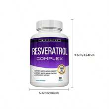 Miriyalyad Resveratrol Supplement 1800 Mg Antioxidant Complex - Highly Potent Natural Trans-Resveratrol Pills For Healthy Aging, Overall Health Support, Immune System, Brain Function, For Men Women, 90 Capsules - 1 CÁI - Xem 8