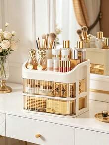 Hộp đựng đồ trang điểm, hộp đựng mỹ phẩm dung tích lớn, tủ đựng đồ trang điểm và chăm sóc da để bàn, hộp đựng đồ dùng văn phòng, thích hợp cho bàn trang điểm, phòng tắm, phòng ngủ, văn phòng. - A - Xem 17