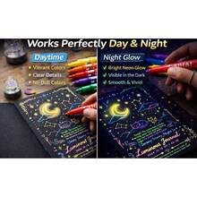 6/4/1 Set Fluorescent Highlighter Pens, Glow-In-The-Dark Fluorescent Color Marker Pens, Suitable For Painting, Journaling, Poster Making, DIY Crafts, Scrapbooking And Art Supplies, Essential Back To School Items - Sets - View 9