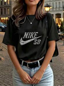 Women T-Shirts - 黑色 - 查看 4