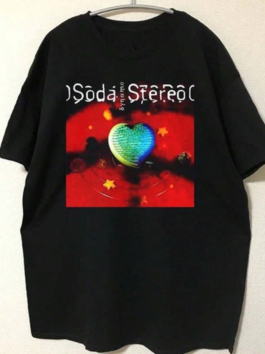 Dynamo Black T-Shirt From The Band Soda Stereo, Available In Sizes S To 3XL, Item Code Tu1791. - 黑色 - 查看 1