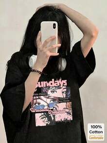 Women T-Shirts - Black - View 2