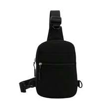 1pc Solid Color Sling Chest Bag For Teens, Large Capacity Lightweight Nylon Shoulder Bag, Outdoor Travel Casual Backpack, Suitable For Daily Use - A - View 13