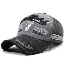 Coated Washed Vintage Baseball Cap, 5-Panel Adjustable Brim Distressed Sun Hat, Suitable For Spring, Autumn And All Seasons - A - View 7