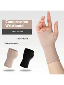 1PC Nylon Knit Wrist & Palm Brace, Elastic Compression Support For Badminton Daily Use - Multicolor - View 1