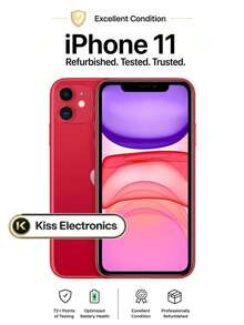Apple IPhone 11 - Fully Unlocked Excellent Condition Refurbished - Grade A - Red - View 1