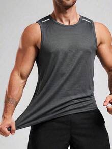 3pcs Men's Summer Sports Short Sleeve Elastic T-Shirts, Multi-Color Options, Suitable For Fitness, Running, Training - Dark Grey - View 2
