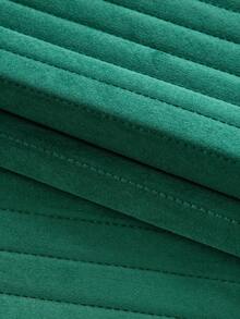 1pc Velvet Sofa Cover, Solid Color Nordic Style Sofa Pad, Thickened 3D Design Sofa Protector, Anti-Dirty Anti-Pollution Sofa Slipcover, Non-Slip Anti-Scratch Sofa Cover For Living Room Bedroom Study, Fits 1/2/3/4 Seater Sofa With Armrest & Backrest - Green - View 3